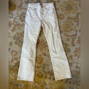 jcrew white flare corduroy pants